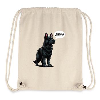 Nein Schwarzer Schäferhund Schäferhundbesitzer  - Stanley/Stella recycelter Gym Bag - Naturweiß - Vorne