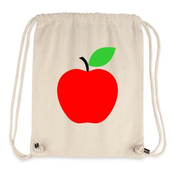 Red Apple Minimalist Icon - Stanley/Stella Recycled Gym Bag - natural - Front