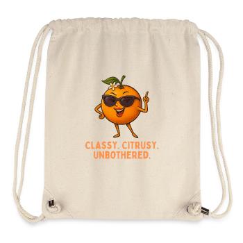 Citrus star: casually unimpressed - Stanley/Stella Recycled Gym Bag - natural - Front