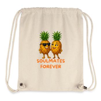 Soulmates Pineapples Forever - Stanley/Stella Recycled Gym Bag - natural - Front