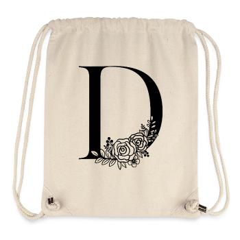Alphabet D - Stanley/Stella recycelter Gym Bag - Naturweiß - Vorne
