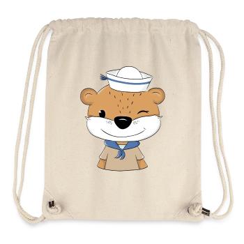 Matrosen Otter  - Stanley/Stella recycelter Gym Bag - Naturweiß - Vorne