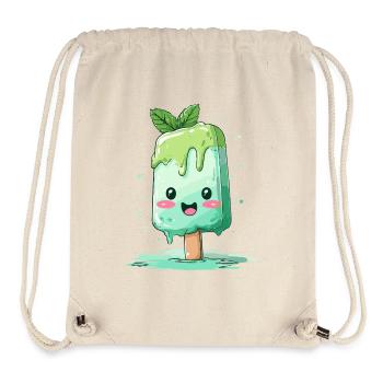 Mint Green Kawaii Pops - Stanley/Stella Recycled Gym Bag - natural - Front