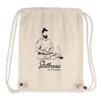 Stillness is Power - Stanley/Stella Recycled Gym Bag - natural - Front