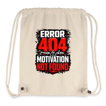 404 Motivation non trouvée Graphique - Sac à cordon recyclé Stanley/Stella - blanc naturel - Devant