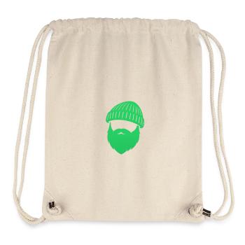 Beanie Bart Design – Maritimer Streetstyle - Stanley/Stella recycelter Gym Bag - Naturweiß - Vorne