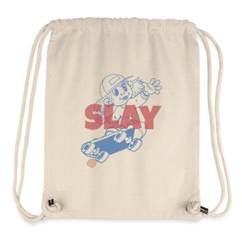 Slay Skateboard  - Stanley/Stella recycelter Gym Bag - Naturweiß - Vorne