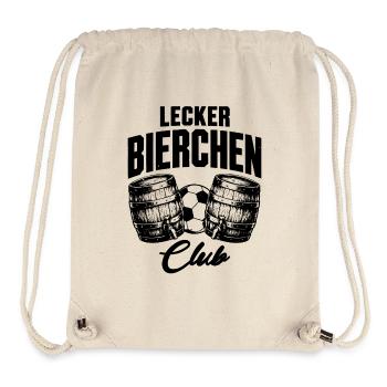 Lecker Bierchen Club Bierfaß Fußball Edition - Stanley/Stella recycelter Gym Bag - Naturweiß - Vorne
