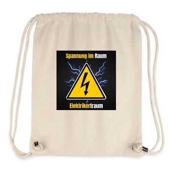 Électricien - Sac à cordon recyclé Stanley/Stella - blanc naturel - Devant