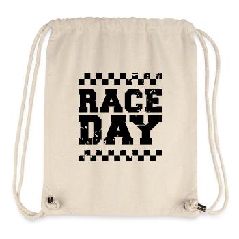 race day Zielflagge Autorennen Formel Racing icon - Stanley/Stella recycelter Gym Bag - Naturweiß - Vorne