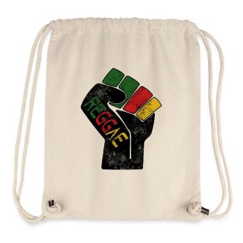 Reggae : Le pouvoir de l’amour - Sac à cordon recyclé Stanley/Stella - blanc naturel - Devant