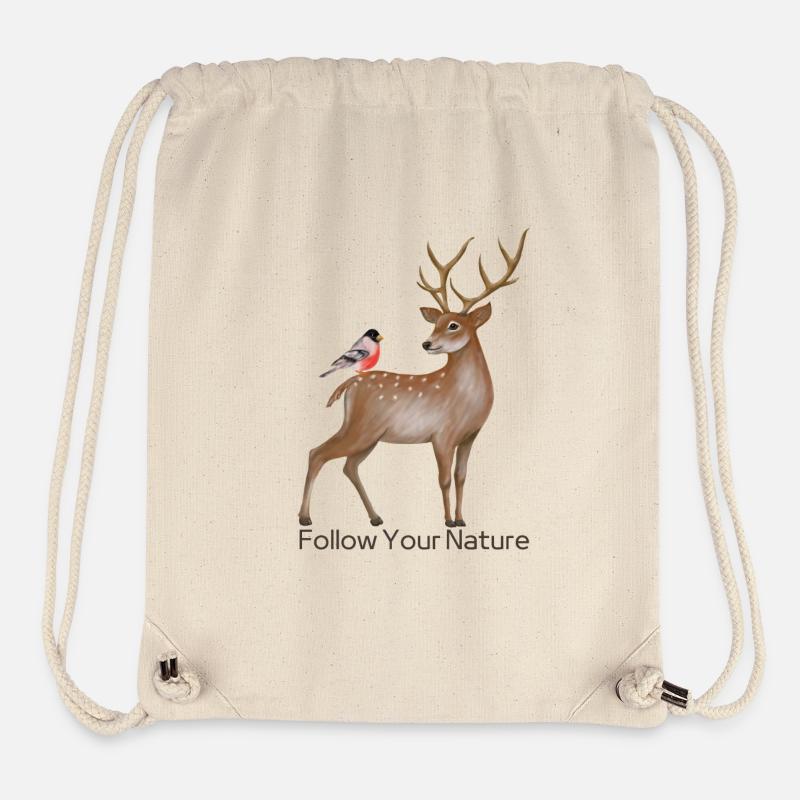 Deer - Stanley/Stella Recycled Gym Bag - natural