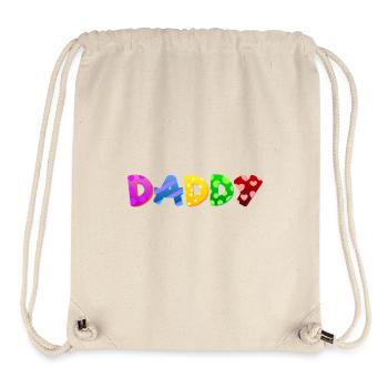 Bébé Parents Enfant Cadeau Dictons Naissance Maman Papa - Sac à cordon recyclé Stanley/Stella - blanc naturel - Devant