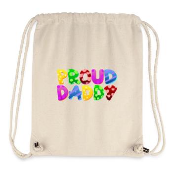 Baby Eltern Kind Geschenk Sprüche Geburt Mama Papa - Stanley/Stella recycelter Gym Bag - Naturweiß - Vorne