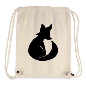 Fuchs Silhouette - Stanley/Stella recycelter Gym Bag - Naturweiß - Vorne