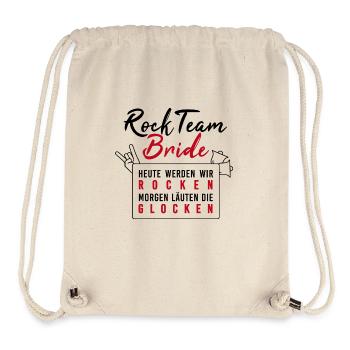 Rockteam Bride rocken Glocken JGA - Stanley/Stella recycelter Gym Bag - Naturweiß - Vorne
