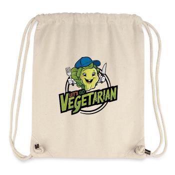 Sain, végétalien, végétarien, bien-être animal - Sac à cordon recyclé Stanley/Stella - blanc naturel - Devant