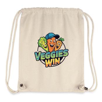 Sain, végétalien, végétarien, bien-être animal - Sac à cordon recyclé Stanley/Stella - blanc naturel - Devant