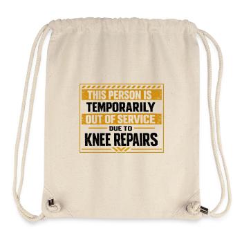 Humor Knee Surgery Repair In Service - Stanley/Stella Recycled Gym Bag - natural - Front