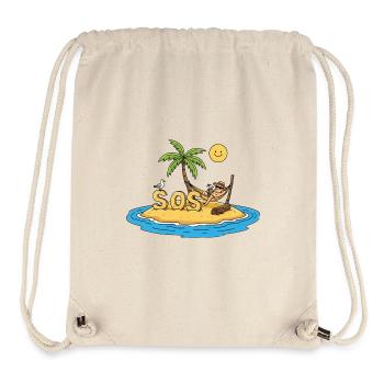 SOS – from paradise - Stanley/Stella Recycled Gym Bag - natural - Front