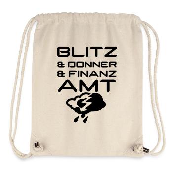 Blitz & Donner & Finanzamt Geschenk - Stanley/Stella recycelter Gym Bag - Naturweiß - Vorne