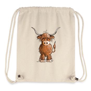 Scottish Highland Cattle - Stanley/Stella Recycled Gym Bag - natural - Front