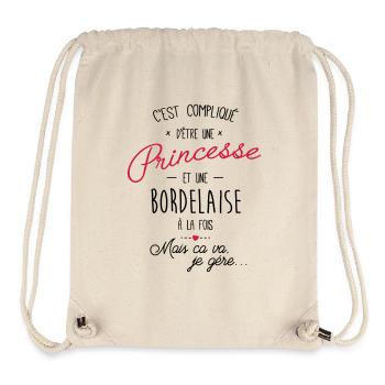 princesse et bordelaise - Sac à cordon recyclé Stanley/Stella - blanc naturel - Devant