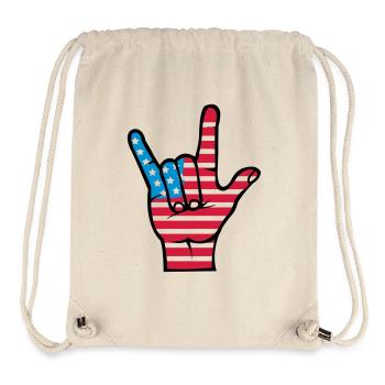 hand_usa - Sac à cordon recyclé Stanley/Stella - blanc naturel - Devant