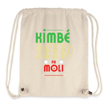 kimbe raid pa moli - Sac à cordon recyclé Stanley/Stella - blanc naturel - Devant