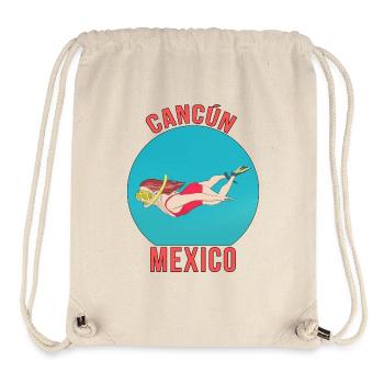 Cancún, Quintana Roo, Mexique - Sac à cordon recyclé Stanley/Stella - blanc naturel - Devant