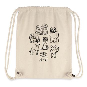 Amoureux des chiens - Sac à cordon recyclé Stanley/Stella - blanc naturel - Devant