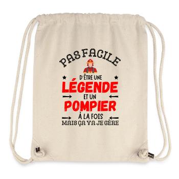 A FIREFIGHTER LEGEND - Stanley/Stella Recycled Gym Bag - natural - Front