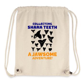 Haifischzähne Sammler Fossilienjagd Paläontologie - Stanley/Stella recycelter Gym Bag - Naturweiß - Vorne