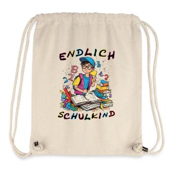 schulkind1 - Stanley/Stella recycelter Gym Bag - Naturweiß - Vorne