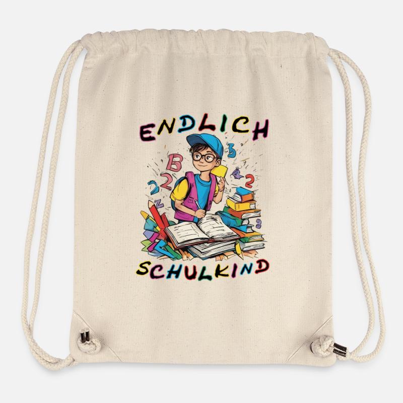 Schoolchild1 - Stanley/Stella Recycled Gym Bag - natural