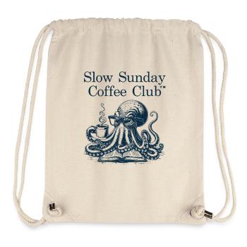Slow Sunday Octopus Coffee & Books - Stanley/Stella recycelter Gym Bag - Naturweiß - Vorne