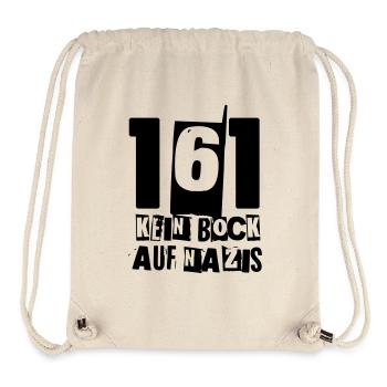 161 KEIN BOCK AUF NAZlS - Stanley/Stella recycelter Gym Bag - Naturweiß - Vorne