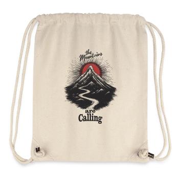 Mountains are calling - Stanley/Stella recycelter Gym Bag - Naturweiß - Vorne