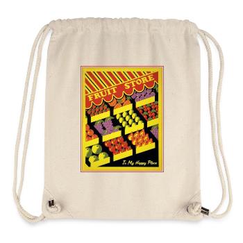 Obstladen Retro Markt Vibes - Stanley/Stella recycelter Gym Bag - Naturweiß - Vorne