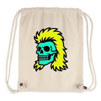 Vokuhila Skull - Stanley/Stella recycelter Gym Bag - Naturweiß - Vorne
