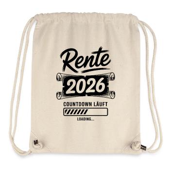 Rente Countdown 2026 - Stanley/Stella recycelter Gym Bag - Naturweiß - Vorne
