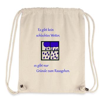 Schlechtes Wetter - Stanley/Stella recycelter Gym Bag - Naturweiß - Vorne