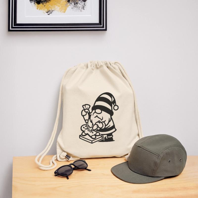 Gingerbread Baking Gnome Stanley/Stella Recycled Gym Bag