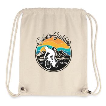 Galibier Retro Mountain Cyclist - Stanley/Stella Recycled Gym Bag - natural - Front