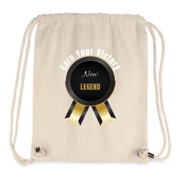 Earn Your Victory – Gewinnerpreis | Erfolg motiviert - Stanley/Stella recycelter Gym Bag - Naturweiß - Vorne