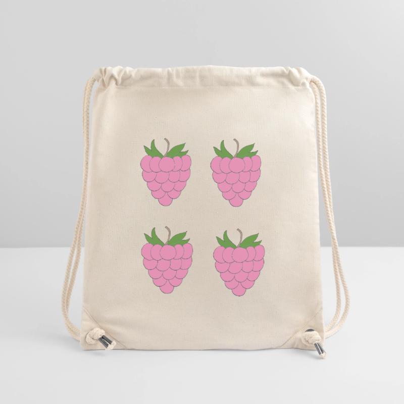 Raspberry Double Cluster Pattern Stanley/Stella Recycled Gym Bag