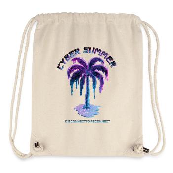Cyber-Sommer-Palmenschmelzen - Stanley/Stella recycelter Gym Bag - Naturweiß - Vorne