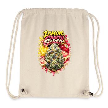 Zitronenkirsch-Gelato-Graffiti-Druck - Stanley/Stella recycelter Gym Bag - Naturweiß - Vorne