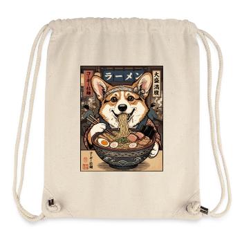 Corgi Ramen Feast in Nippon - Stanley/Stella Recycled Gym Bag - natural - Front