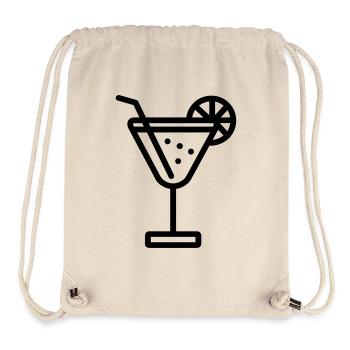 cocktail - Sac à cordon recyclé Stanley/Stella - blanc naturel - Devant